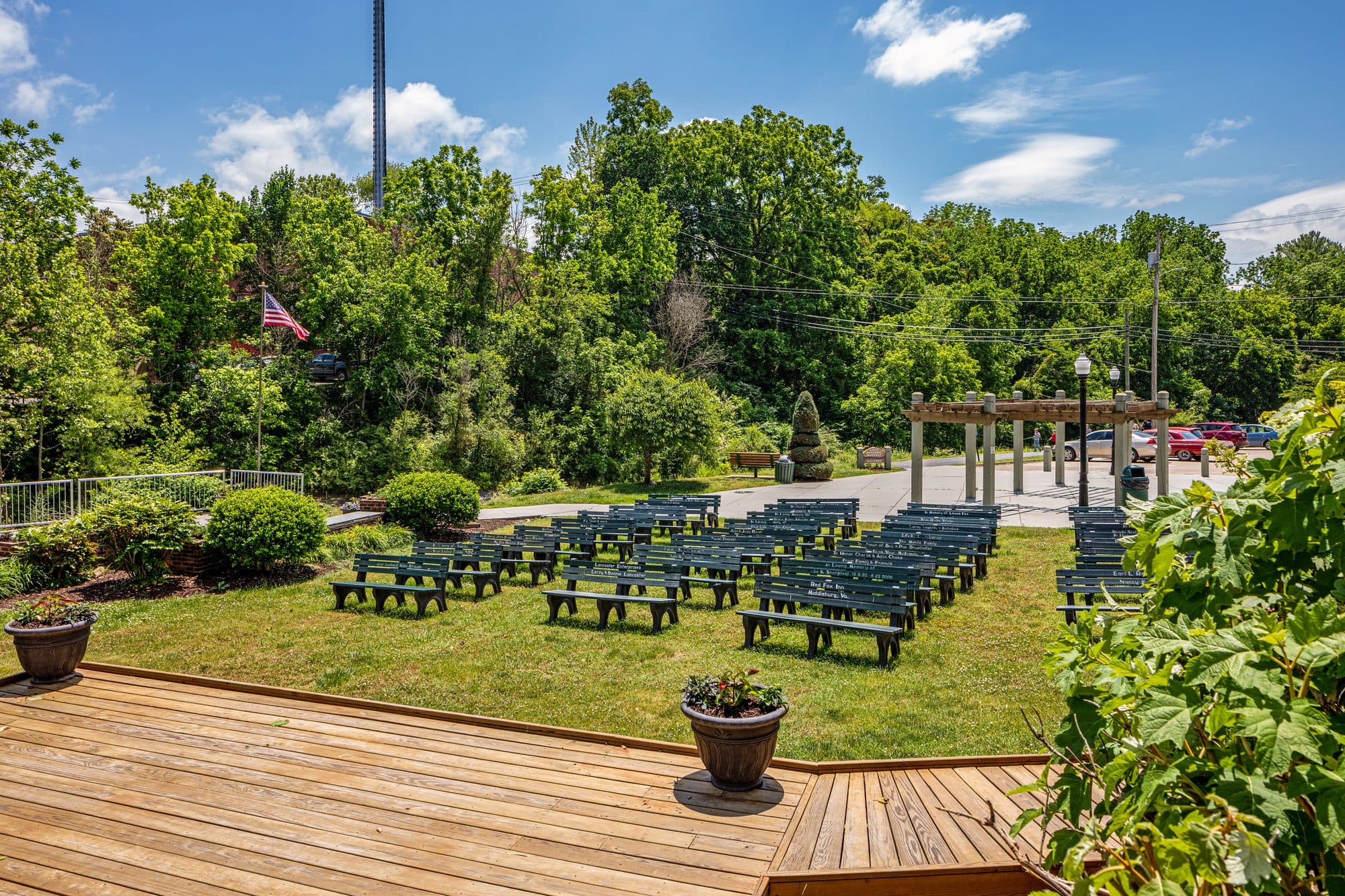 Aerial view of property